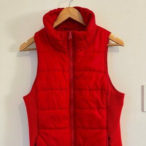 Red American Eagle Sleeveless Parka